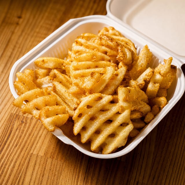 WAFFLE FRIES.
